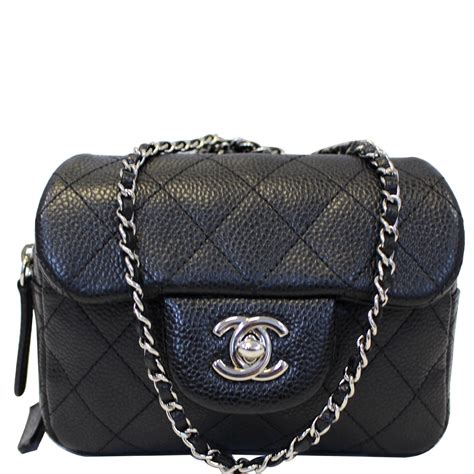 small black chanel quilted bag|Chanel black quilted crossbody bag.